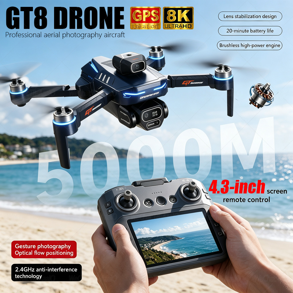 Drone Mapping - NEW GT8 HD RC Drone 4K