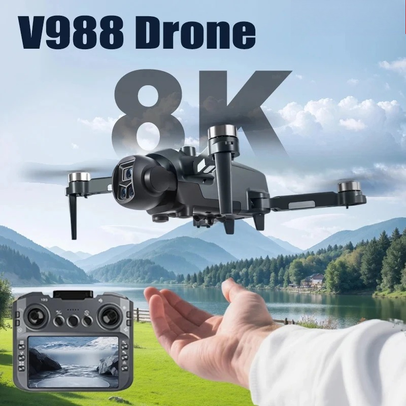 Drone Surveying - Original V988 Drone 8K HD Dual